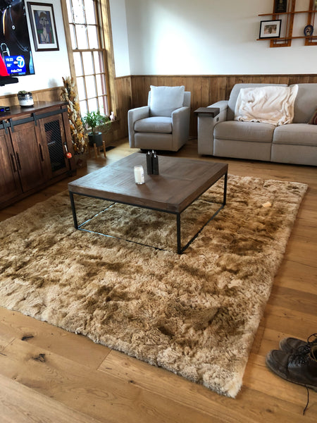 Alpaca rug selling 58in by 48in