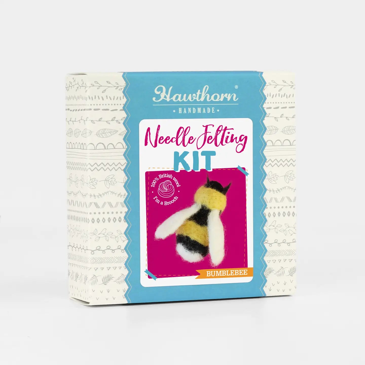 Mini Needle Felting Kit / Bee Brooch