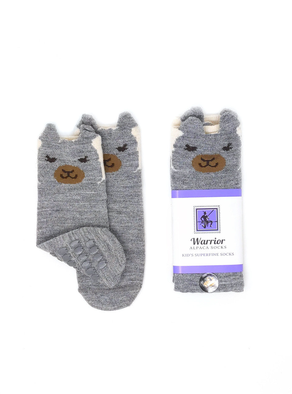 ALPACA PEEK A BOO NON-SKID KIDS SOCKS
