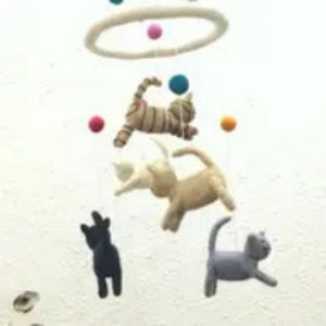 Crib Mobile / Cat and Mouse