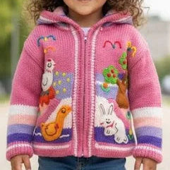 ZIP UP HOODED CHILD SWEATER