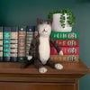 Large Felted Cat Sitting
