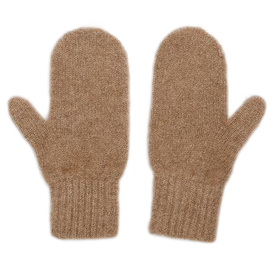 BABY ALPACA BOUCLE LINED MITTENS