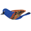 WILD WOOLIES FELTED WOOL ORNAMENT Blue Grosbeak