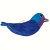 WILD WOOLIES FELTED BIRD / Indigo Bunting