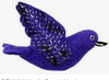 WILD WOOLIES FELTED ORNAMENT/Purple Martin