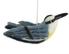 WILD WOOLIES FELTED ORNAMENT/ Nuthatch