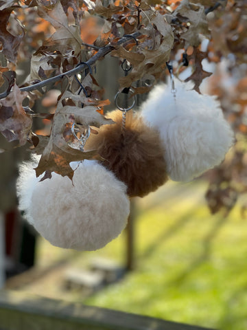 POM POM KEY CHAIN