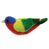 WILD WOOLIES FELTED WOOL ORNAMENT Painted Bunting