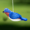 WILD WOOLIES FELTED ORNAMENT/Bluebird