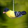 FELTED WOOL ORNAMENT Goldfinch