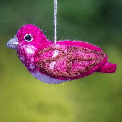 WILD WOOLIES FLETED BIRD / Purple Finch