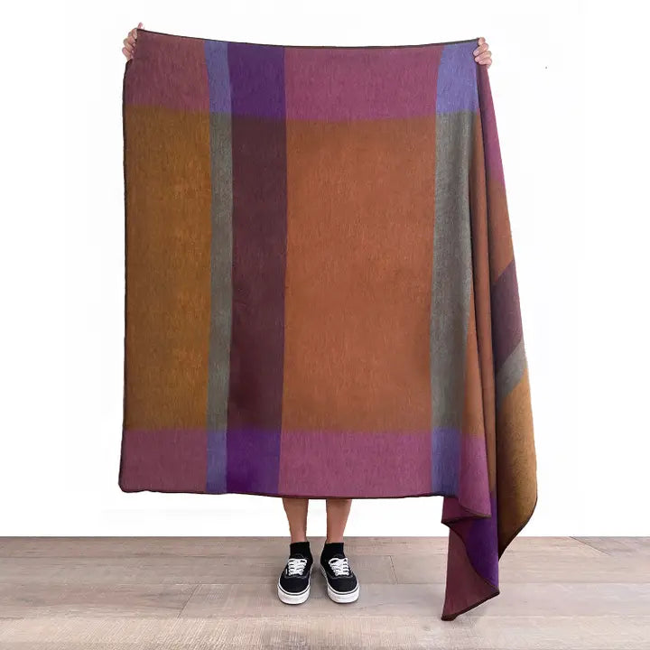 ALPACA BRUSHED PLAID BLANKETS