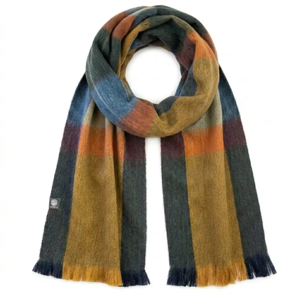ALPACA PLAID BRUSHED SCARVES