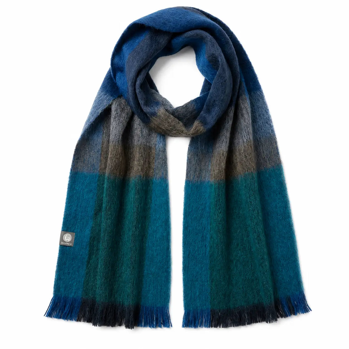 ALPACA PLAID BRUSHED SCARVES