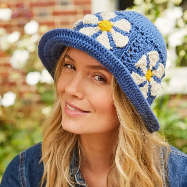 Daisy Cotton Bucket Hat