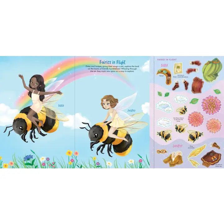 FAIRIES STICKER DOLL DRESS UP BOOK