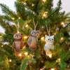 Felted Owl Ornaments