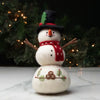 Felted Standing Snowman