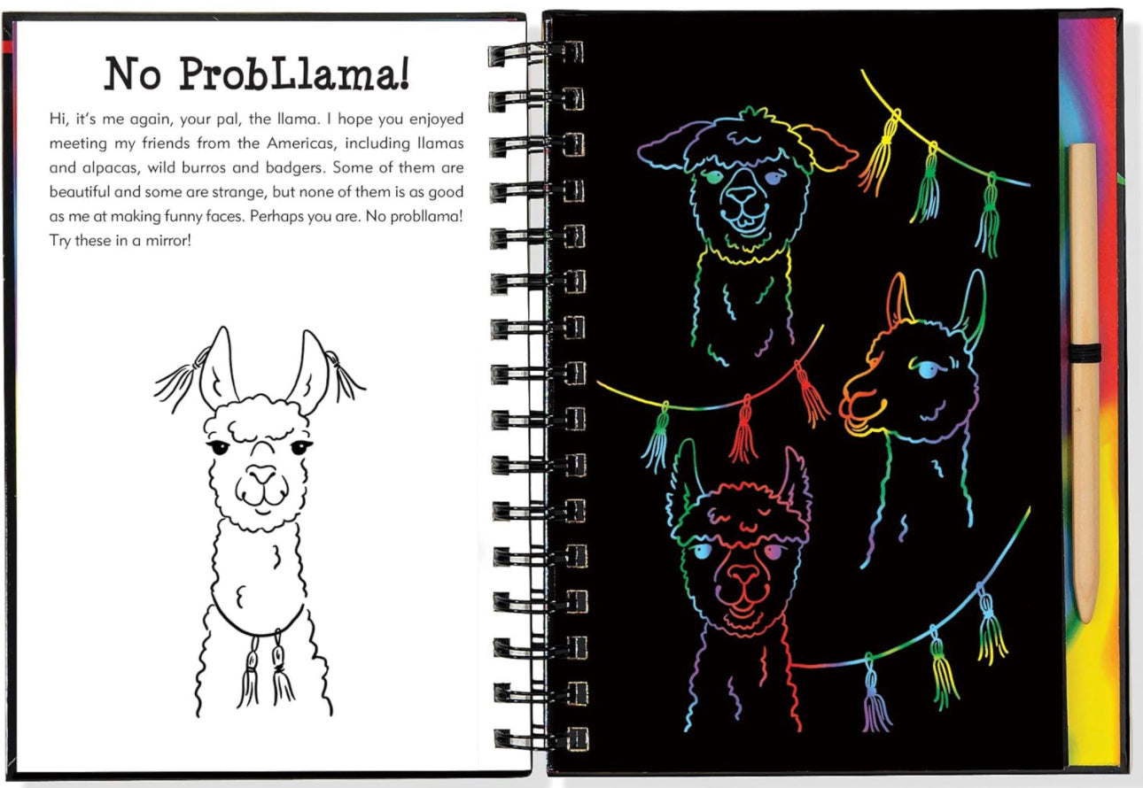 Llamas and Friends Scratch and Sketch