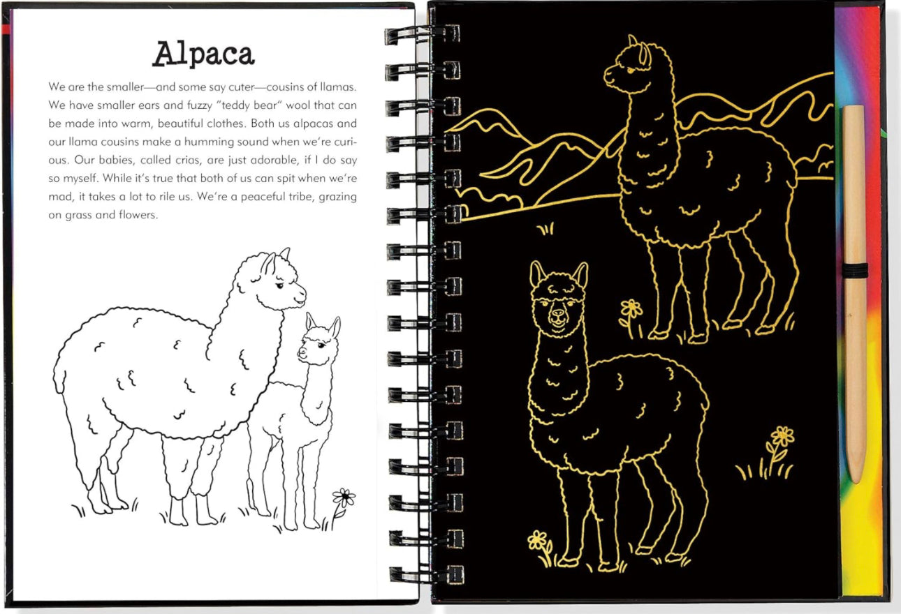 Llamas and Friends Scratch and Sketch