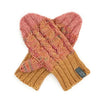 KIDS BRAIDED ALPACA MITTENS