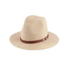 PANAMA BRIM HAT WITH LEATHER STRAP