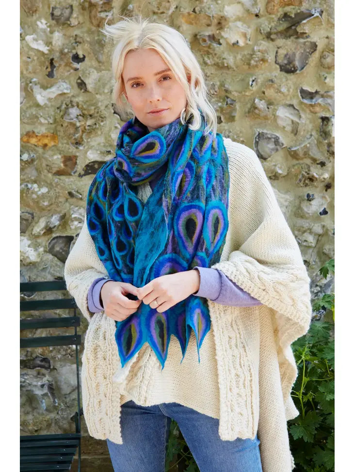 Peacock scarf deals