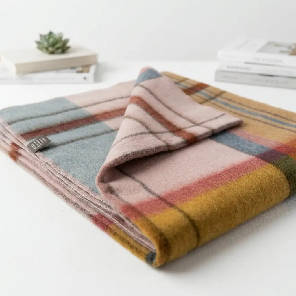 ALPACA BRUSHED PLAID THROWS