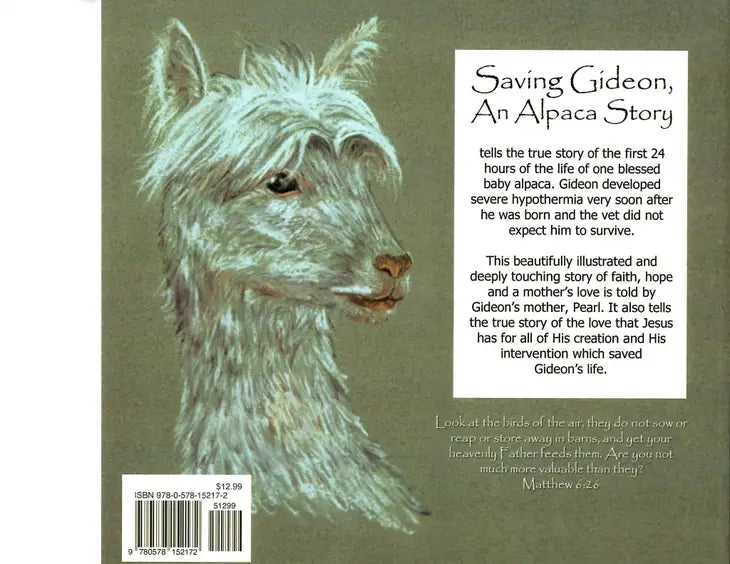 SAVING GIDEON THE ALPACA STORY BOOK