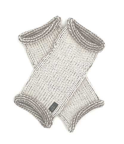 RUSTIC FINGERLESSS GLOVES 100% BABY ALPACA Oat