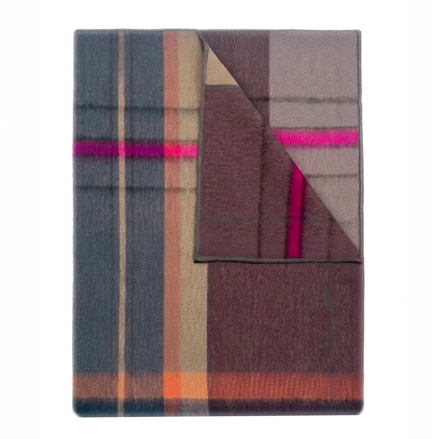 ALPACA BRUSHED PLAID THROWS
