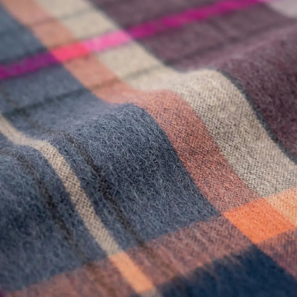 ALPACA BRUSHED PLAID THROWS