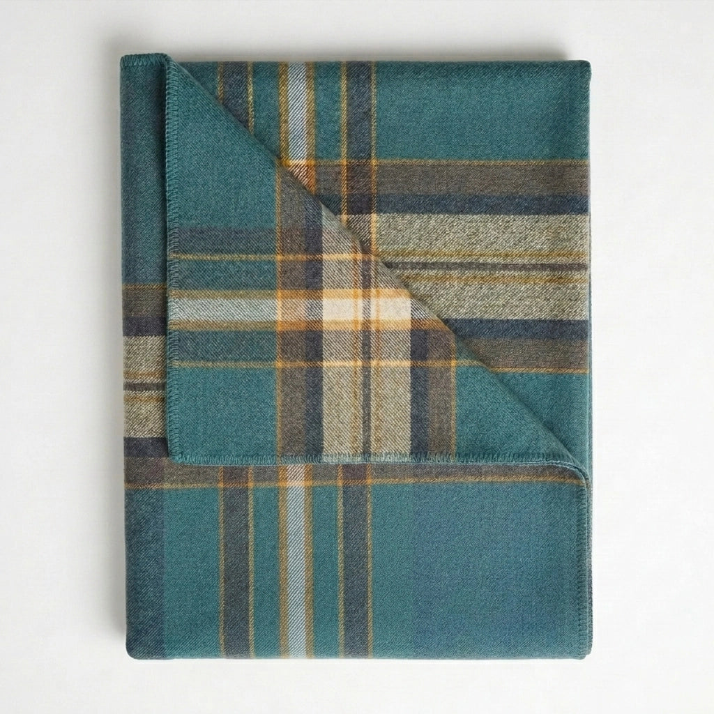 ALPACA BRUSHED PLAID THROWS