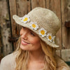Daisy Cotton Hemp Sun Hat