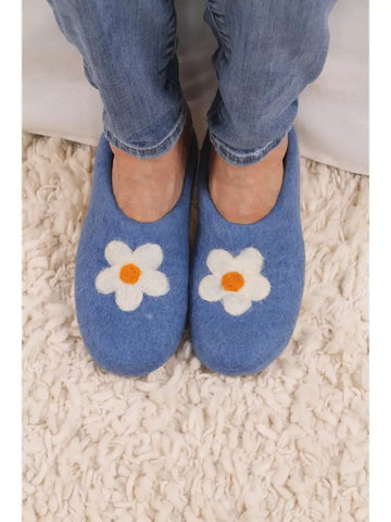 Daisy Felted Slippers