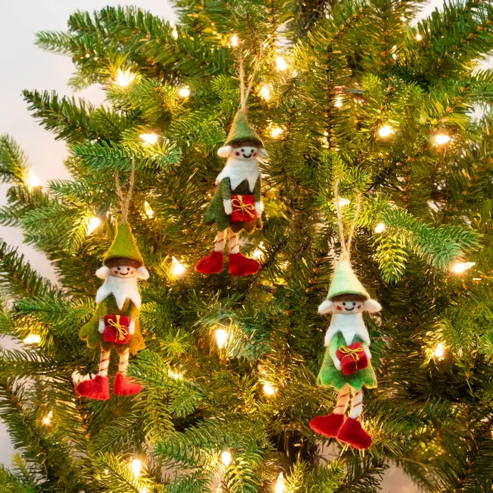 Felted Elf Ornaments