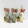 Felted Easter Bunny Ornaments