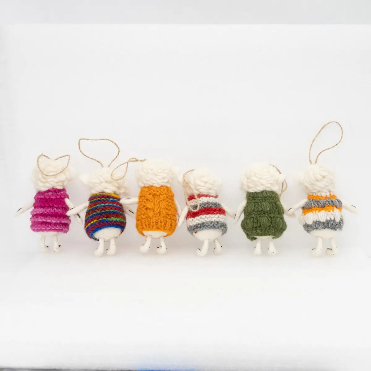 Sheep w/Sweater Ornament