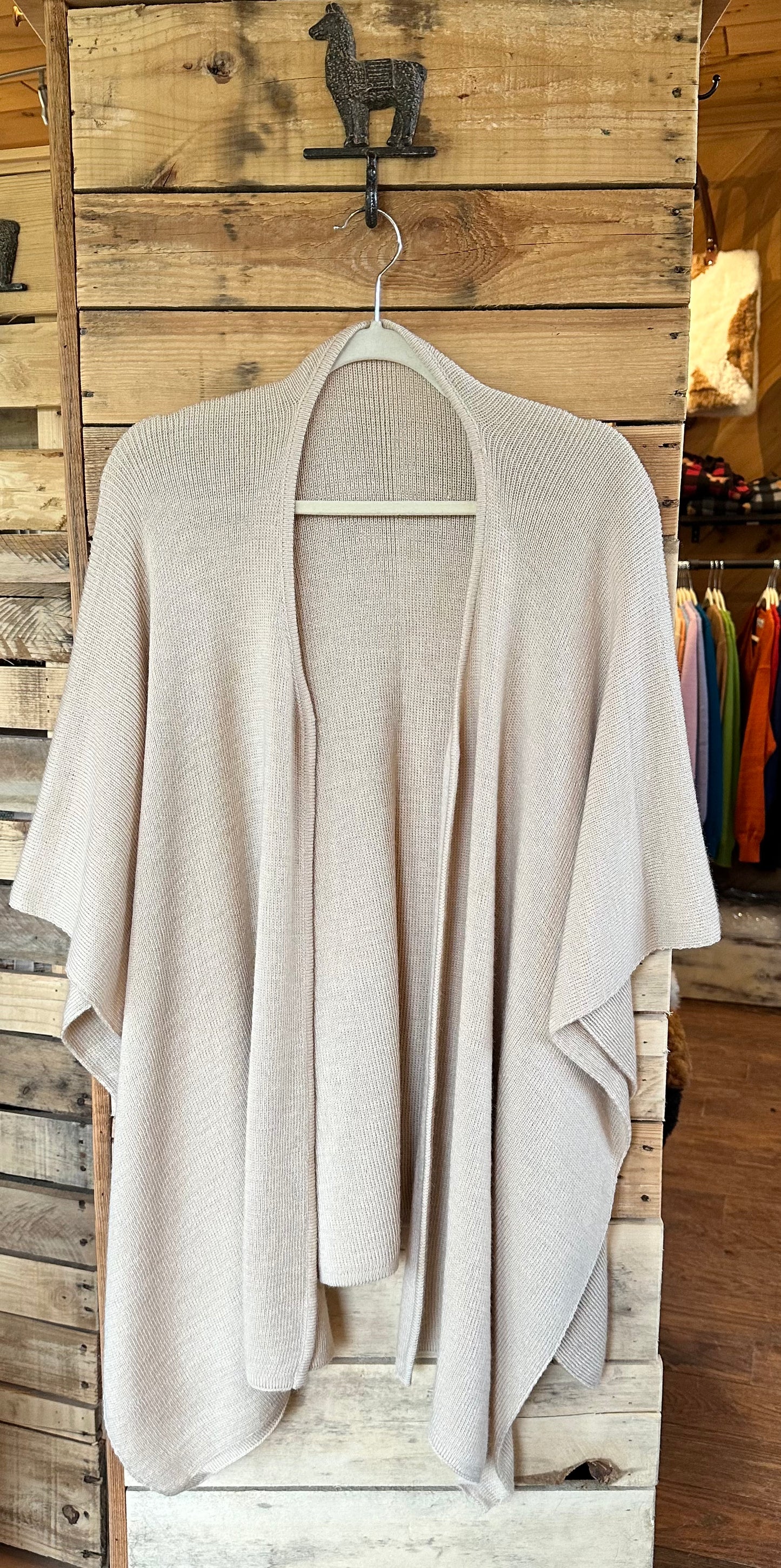 Alpaca Blend Knit Ruana