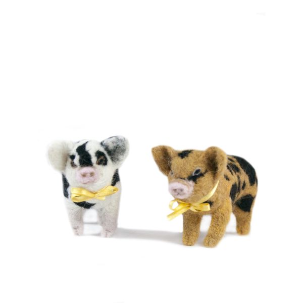 Needle Felted Alpaca Figurines