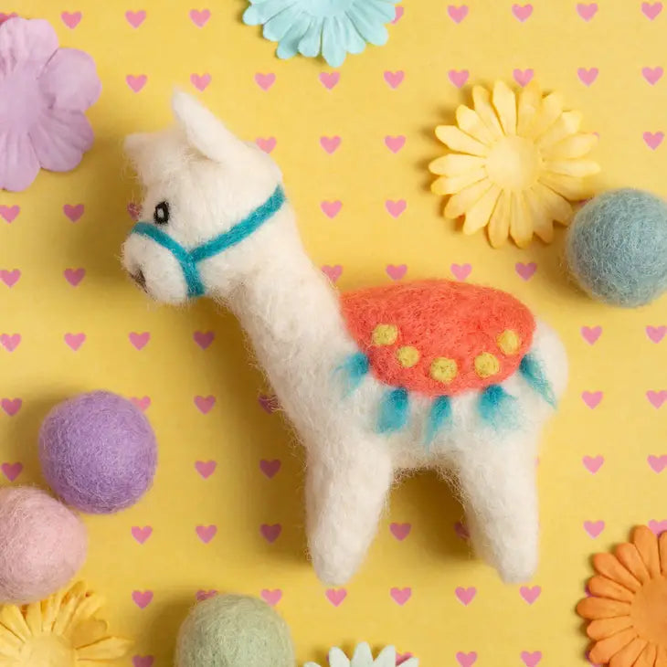Mini Needle Felting Kit / Alpaca
