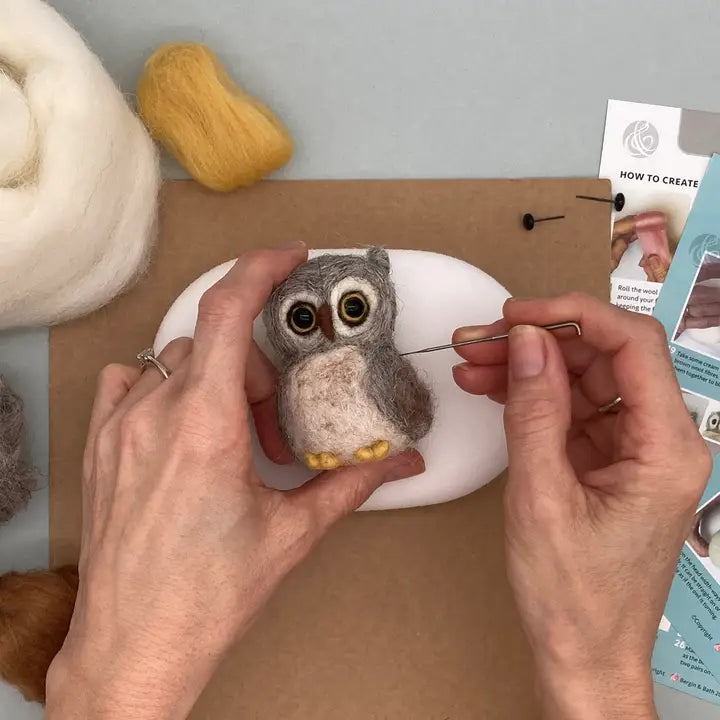 Needle Felting Kit / Owl