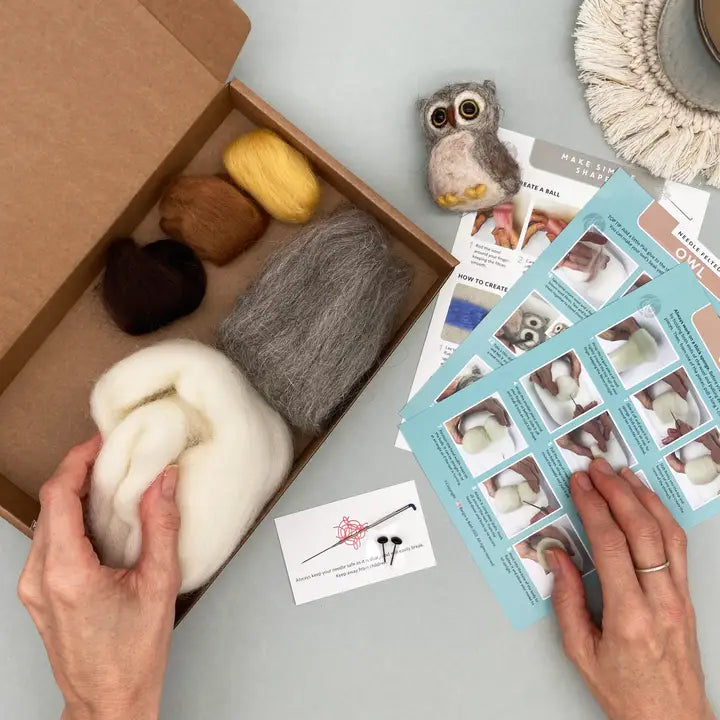 Needle Felting Kit / Owl