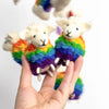 Crib Mobile / Rainbow Sheep