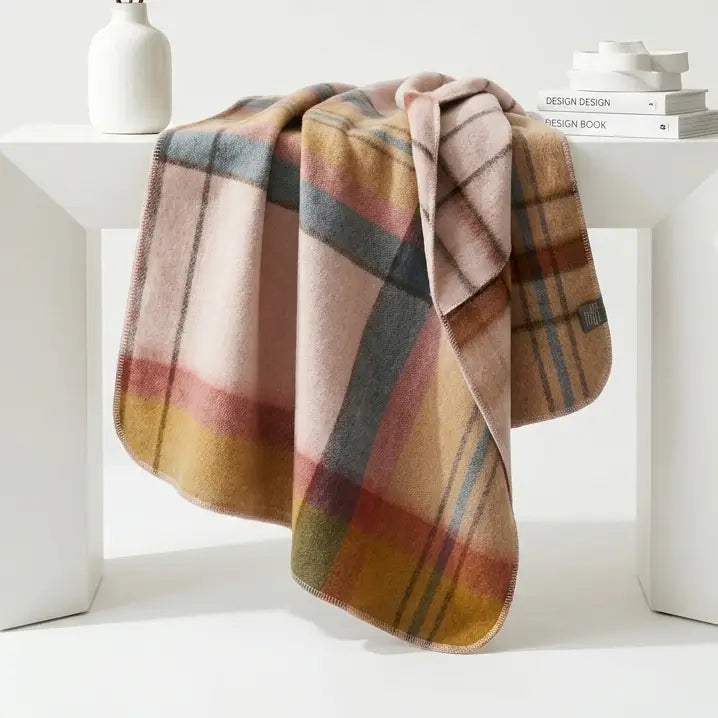 ALPACA BRUSHED PLAID THROWS