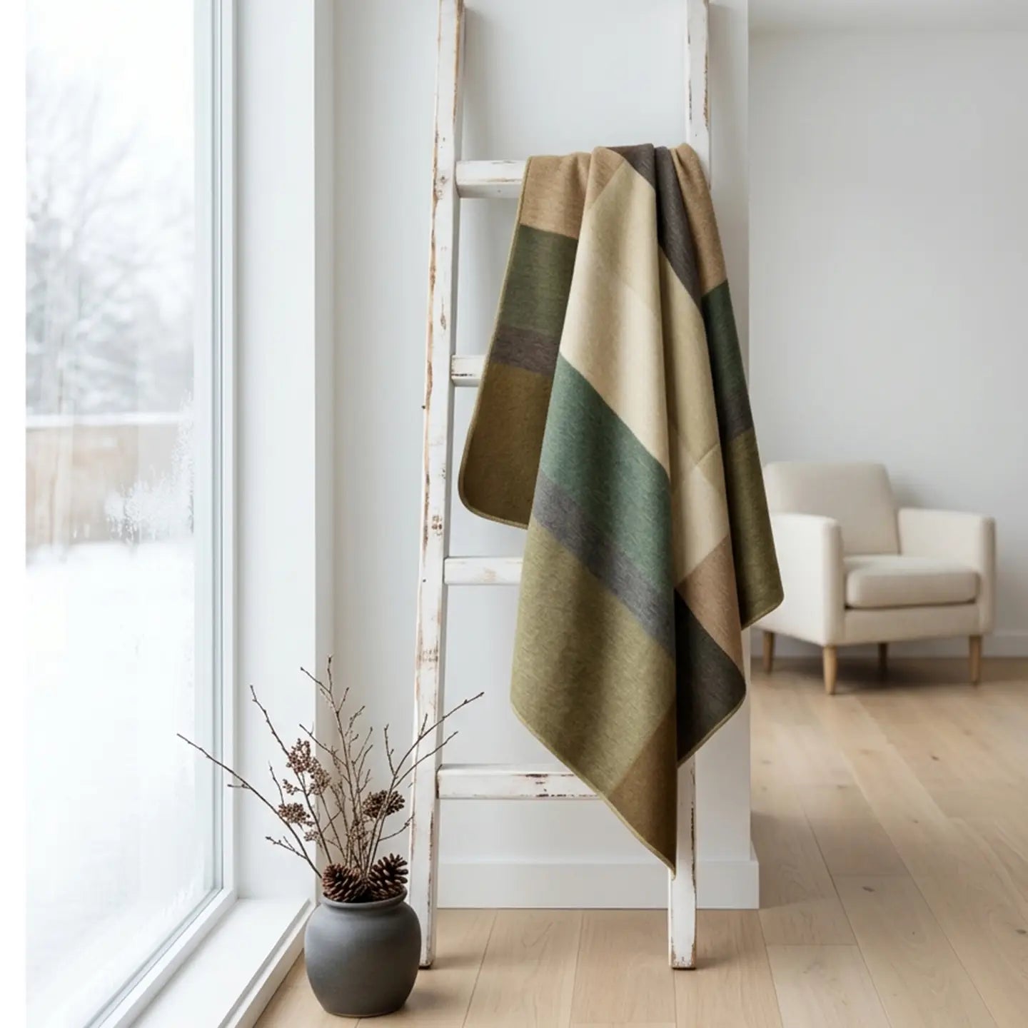ALPACA BRUSHED PLAID THROWS