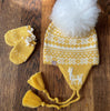 KNITTED BABY MITTENS / EARFLAP HAT