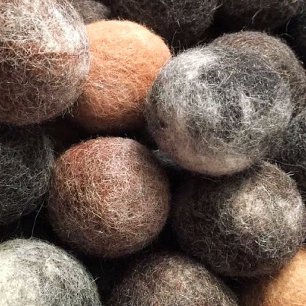 FELTED ALPACA DRYER BALLS  Set of 3