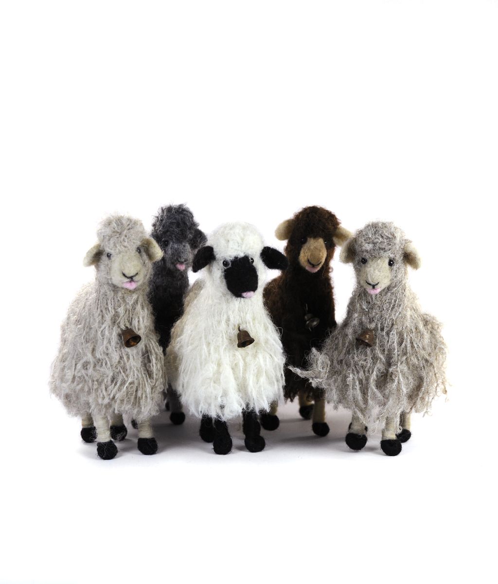 Needle Felted Alpaca Figurines
